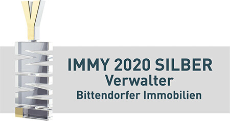 Auszeichnung IMMY 2020 SILBER Verwalter Bittendorfer Immobilien